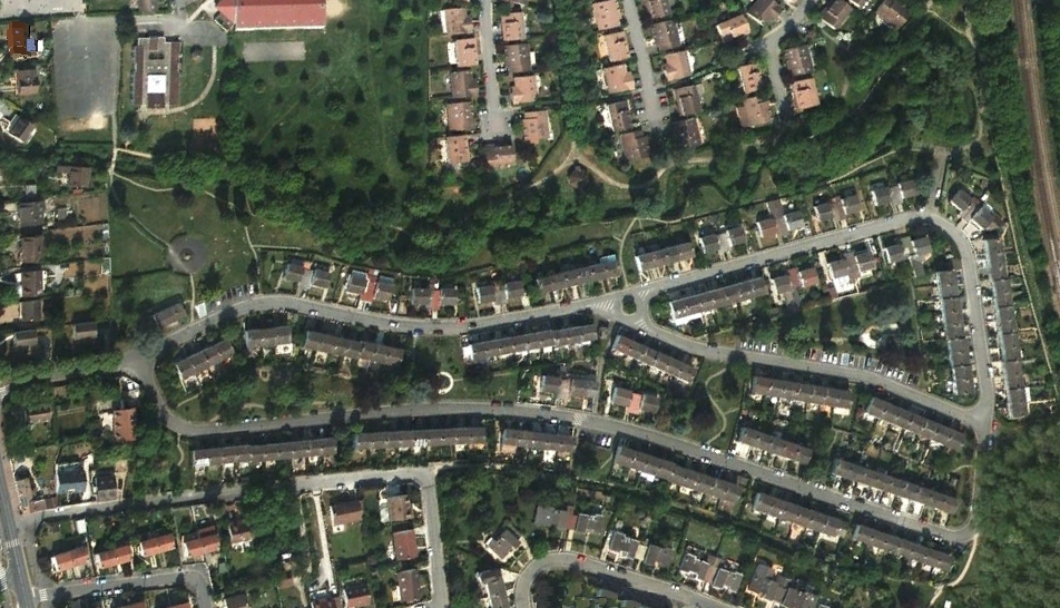 Vue a�rienne de la R�sidence La Chevauch�e